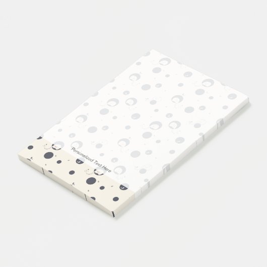 Shy Elephant Pattern Post-it® Notes (Schuin)