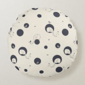 Shy Elephant Pattern Rond Kussen (Voorkant)