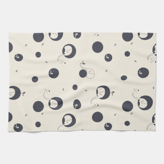 Shy Elephant Pattern Theedoek (Horizontaal)