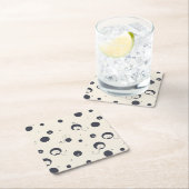 Shy Elephant Pattern Vierkante Kartonnen Onderzetter (Insitu)