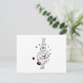Shy Ghost Briefkaart (Staand voorkant)