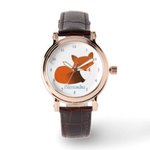 Shy Little Red Fox persoonlijke Horloge