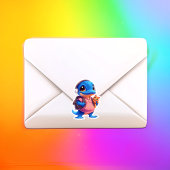 Shy Platypus Vinyl Sticker