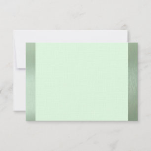 Shy Unicorn Green Metallic Flat Dank je wel Notitiekaartje