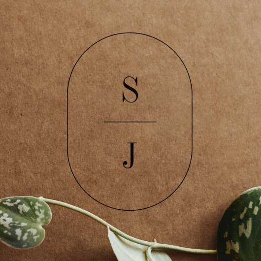 SHYLAH Monogram Boho Unieke bruiloft Rubber Stempe Rubberstempel