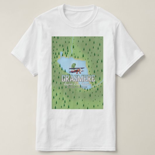 Shymbulak Kazachstan Ski reisposter T-shirt (Design voorkant)