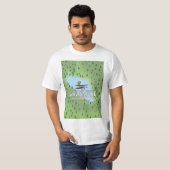 Shymbulak Kazachstan Ski reisposter T-shirt (Voorkant volledig)