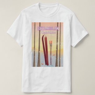 Shymbulak Kazachstan Ski reisposter T-shirt