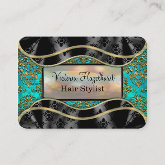 Shyvee Damask Elegant Professional Visitekaartje (Voorkant)