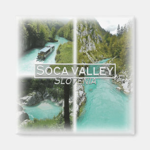 SI0016 Europa, Slovenië, Soca vallei, Koelkast Magneet