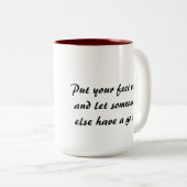 Si au début vous ne réussissez pas la tasse (Devant droit)