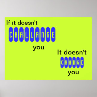 Si ça ne vous met pas au défi - affiche