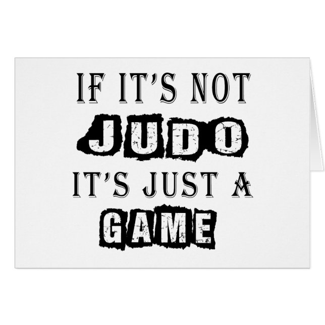 Si ce n'est pas judo c'est juste un jeu (Devant horizontal)