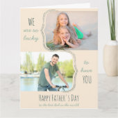 Si chanceux de vous avoir 2 Photo Grande carte de (Devant)