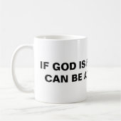 "Si Dieu Est Pour Moi..." Mug classique (Gauche)
