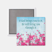 Si Dieu vous amène à elle Faith Magnet (Recto/Verso)