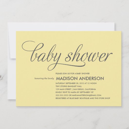 SI DOUCE| INVITATION BABY SHOWER (Devant)