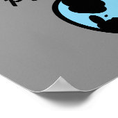 Si J'Avais Mon Propre Planète Drôle Poster Signe (Coin)