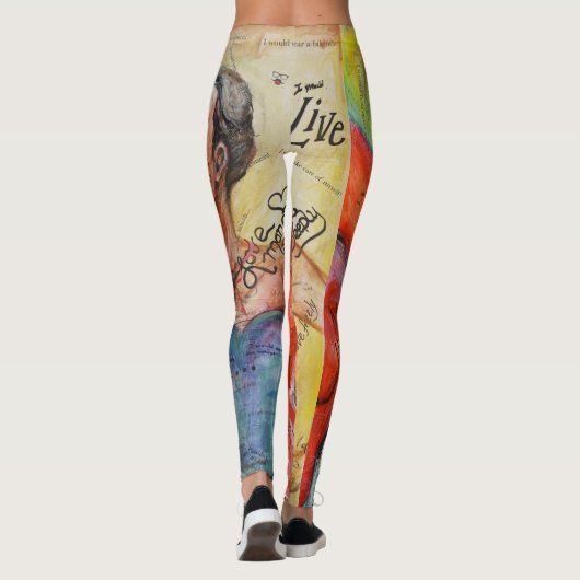 "Si je n'avais pas peur" Leggings (Dos)