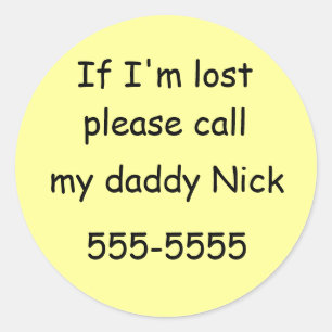 SI je suis… les autocollants PERDUS