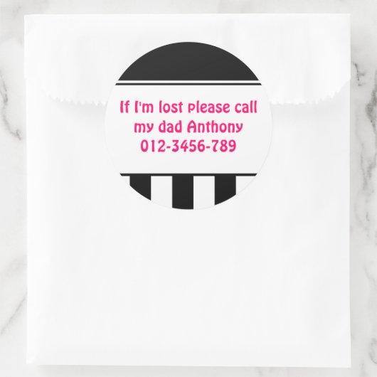 Si je suis perdu Stickers (Sac)