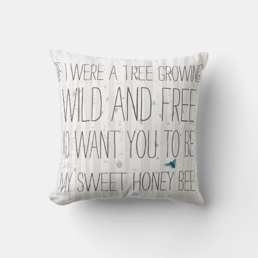 Si j'étais un Coussin de Birch Tree (Recto)