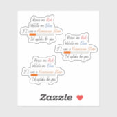 Si j'étais une tache fluorescéine - autocollant (Feuille)