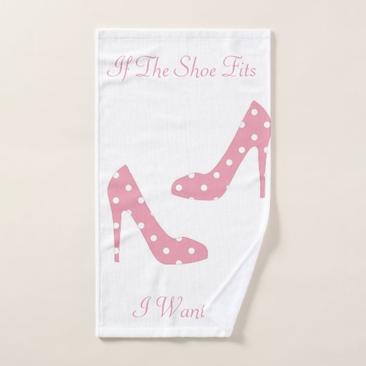 Si la chaussure adapte le rose (Serviette à main)
