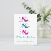 Si La Chaussure Convient À La Carte Postale (Debout devant)