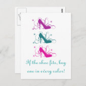 Si La Chaussure Convient À La Carte Postale (Devant / Derrière)