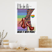 Si la chaussure convient ... Poster (Cuisine)