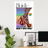 Si la chaussure convient ... Poster (Bureau à domicile)