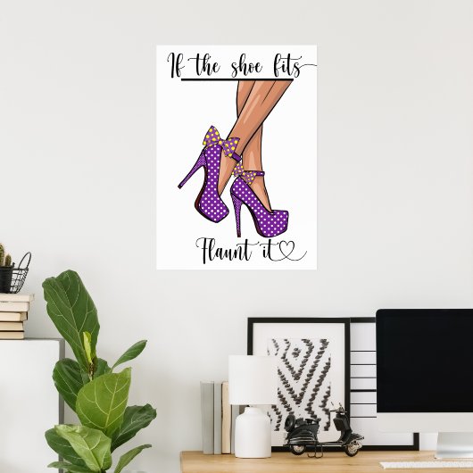 Si la chaussure convient ... Poster (Bureau à domicile)