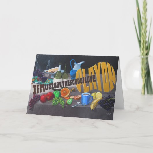 Si la musique est la carte de voeux de l'amour (Devant)