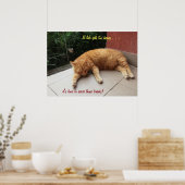 Si la vie devient trop lourde Chat (2) Poster (Cuisine)