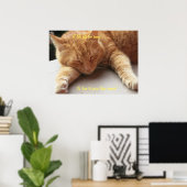 Si la vie devient trop lourde Poster de chat (Bureau à domicile)
