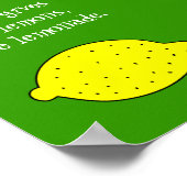 Si la vie vous donne des citrons, faites du poster (Coin)