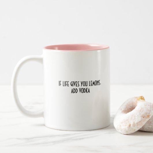 Si la vie vous donne des citrons - Mug de café mot (Avec donut)