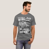 "si le fils vous libère, vous serez libre" T-Shirt (Devant entier)