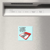 Si le Stress Brûlait des Calories Magnet de Frigo (In Situ (Lave-vaisselle))