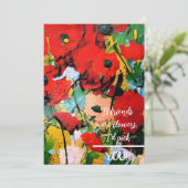 Si les amis étaient des fleurs... carte rouge coqu (Debout devant)