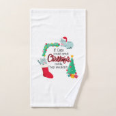 Si les chats envoyaient des cartes de Noël, ils ne (Serviette à main)