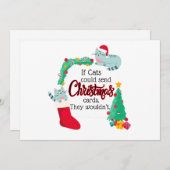 Si les chats envoyaient des cartes de Noël, ils ne (Devant / Derrière)