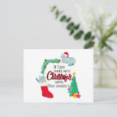 Si les chats envoyaient des cartes de Noël, ils ne (Debout devant)