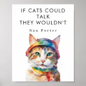 Si Les Chats Pouvaient Parler Amusant Poster Motiv (Devant)