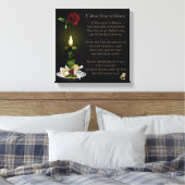 Si les Roses grandissent dans le ciel 12x12 toile (Insitu(Chambre))