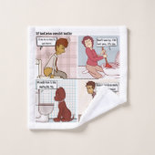 Si les toilettes pouvaient parler (Gant de toilette)