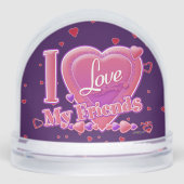 S'I Love My Friends rose/violet - coeur (Avant)