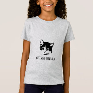 Si mignon ! T-shirt chat drôle avec un adorable ch