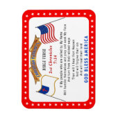 Si mon peuple se Humble lui-même Verse Magnet (Vertical)